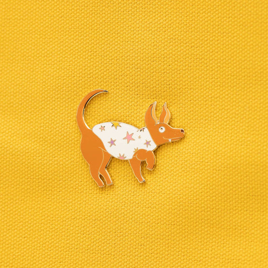 Little Baby Santi in a White Sweater Enamel Pin