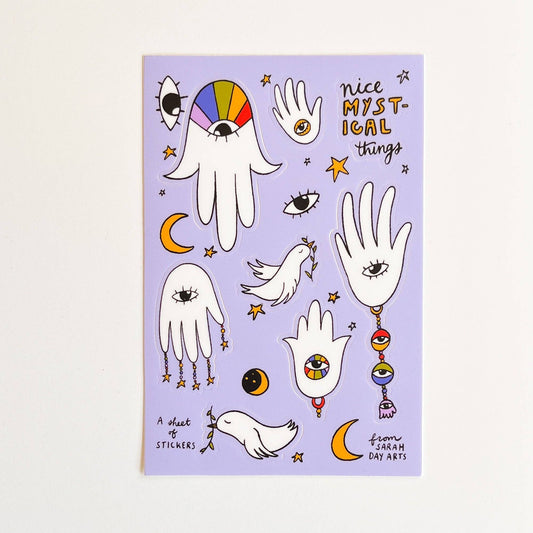Mystical Judaica Sticker Sheet