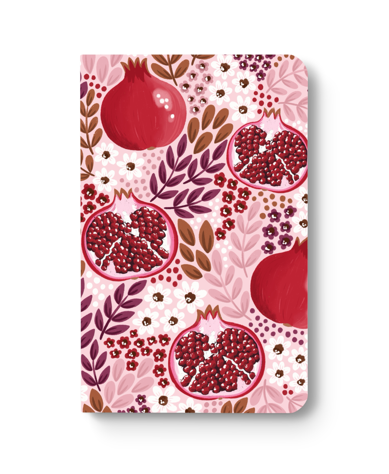 Pomegranate Floral Dotted Notebook - Arcana