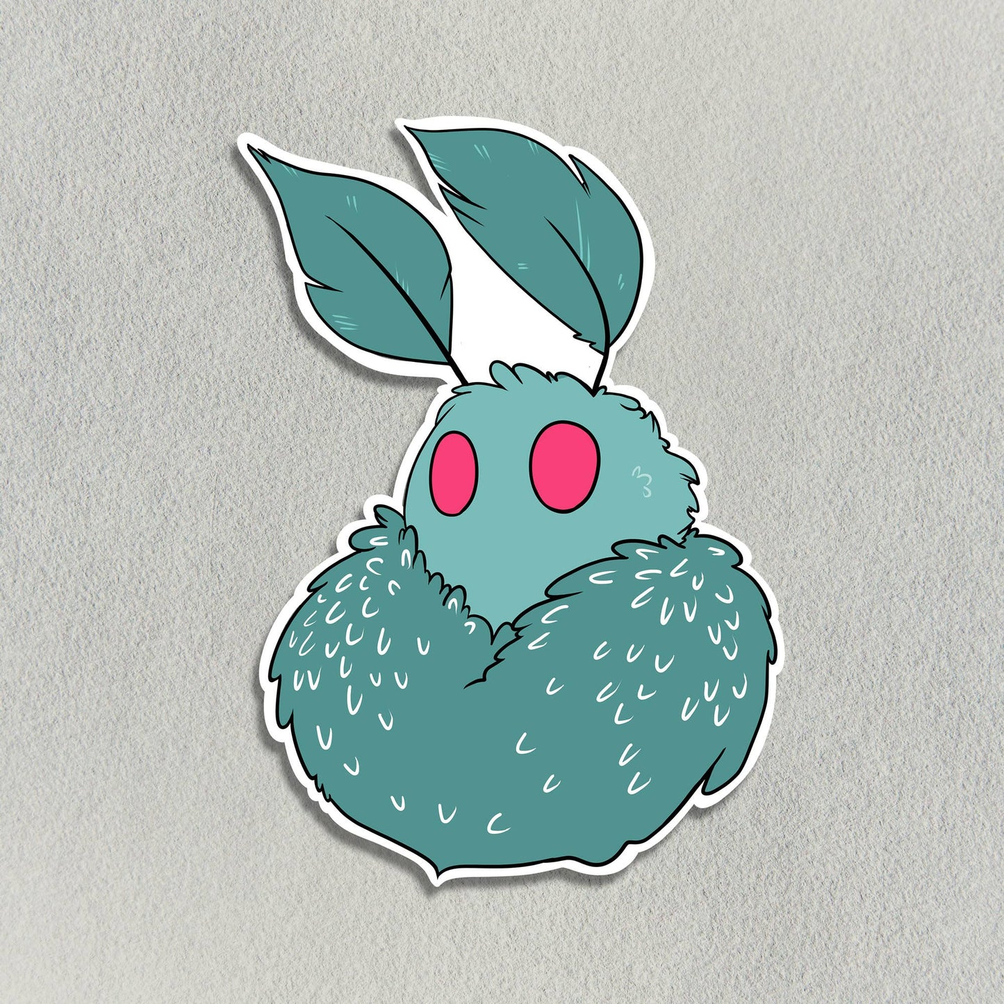 Adorable and Spooky Lunar Mothman Sticker