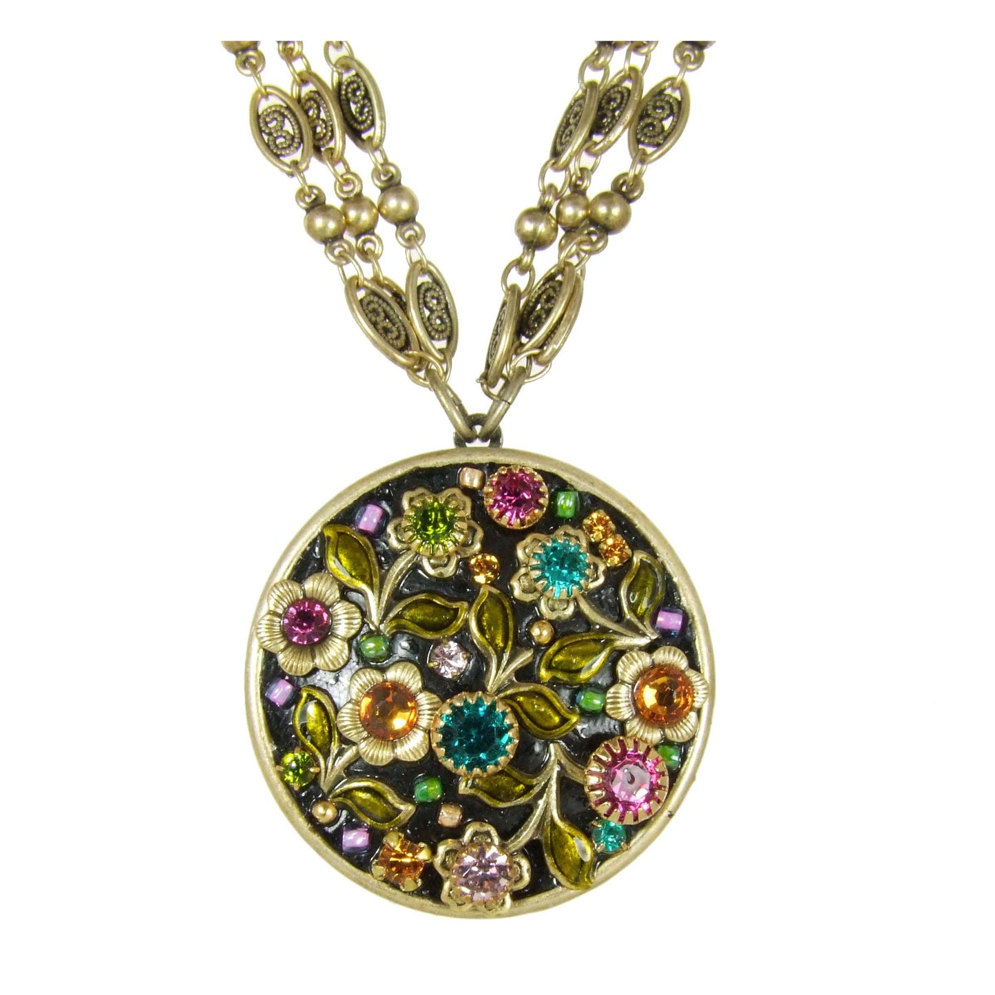 Midnight Garden Circle Necklace