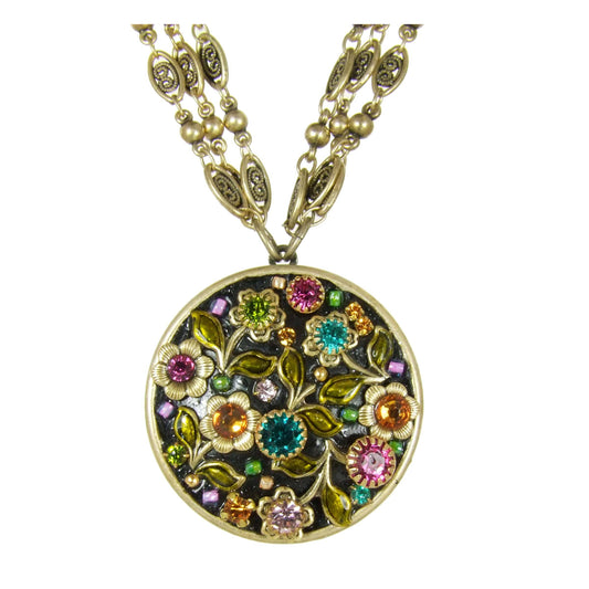 Midnight Garden Circle Necklace