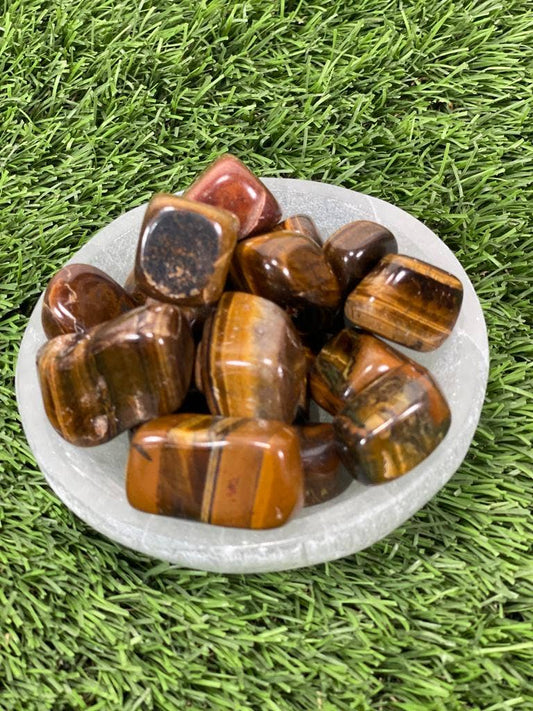Tiger's Eye Tumbled Stones