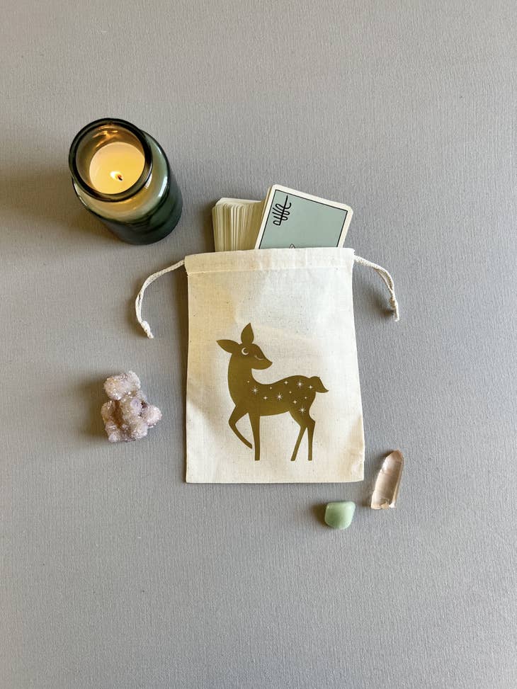 Cosmic Fawn Drawstring Pouch
