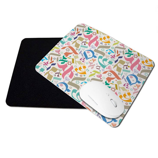 Alef Bet Holiday Mouse Pad