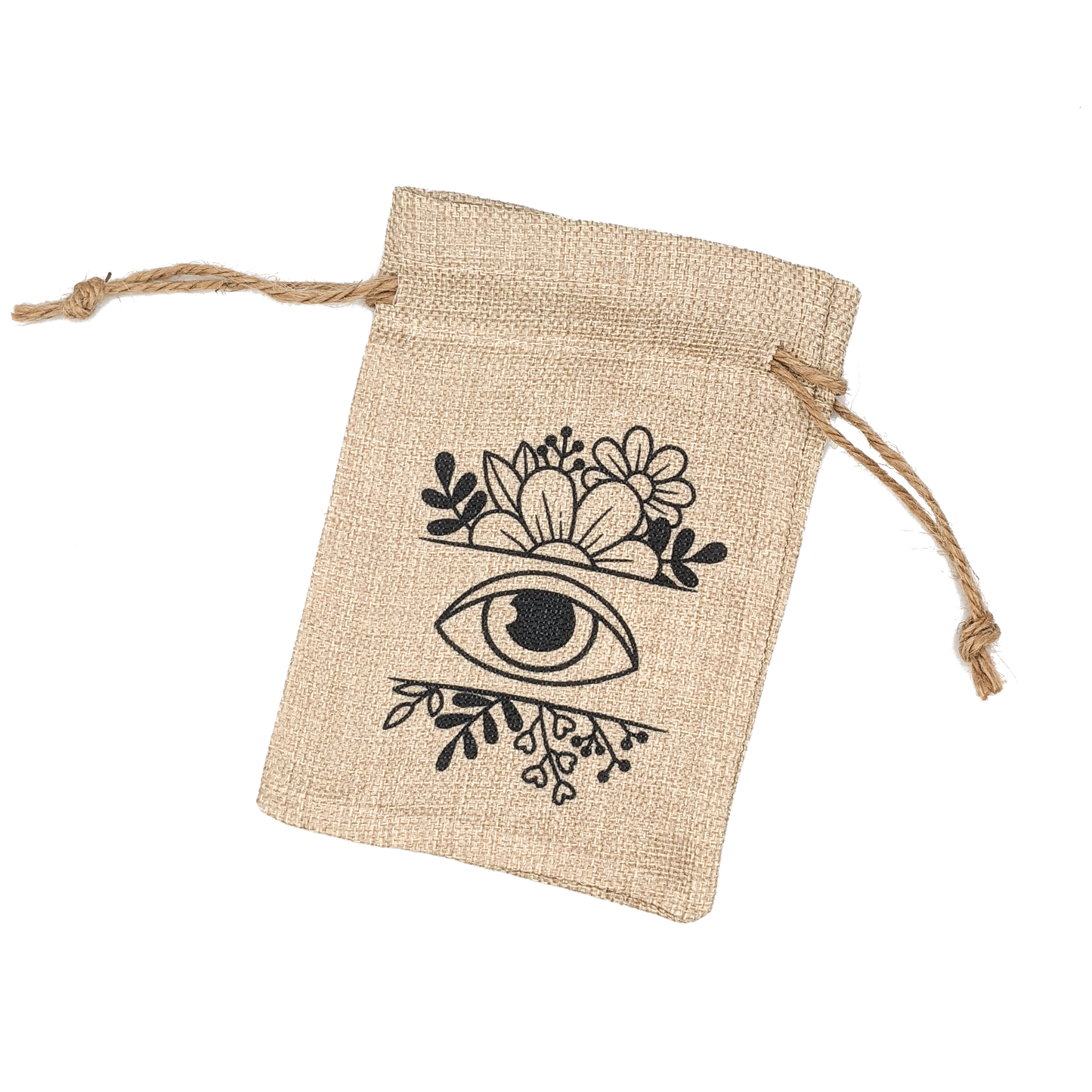 Floral Eye Drawstring Pouch
