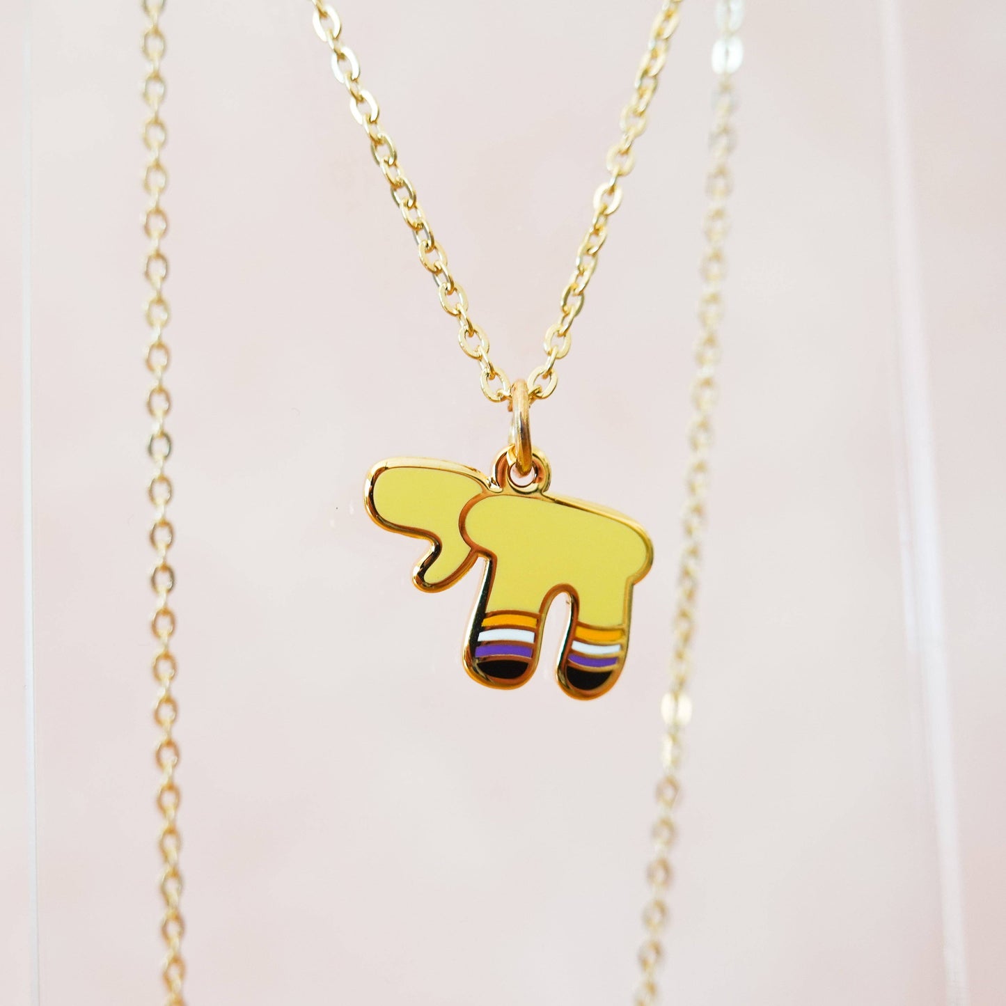 Non-Binary Pride Chai Necklace