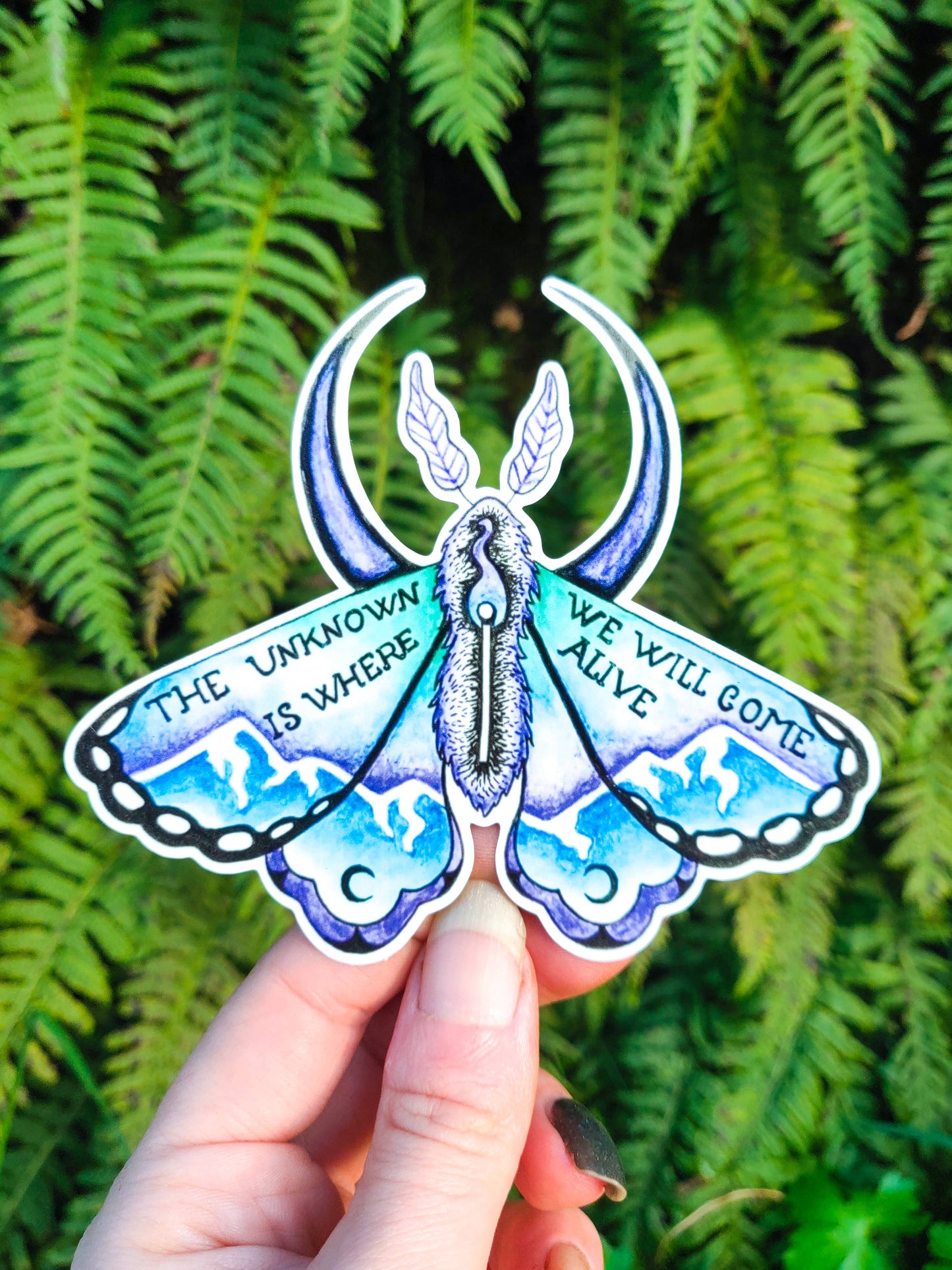 The Unknown Is Where We Will Come Alive Vinyl Sticker - Arcana