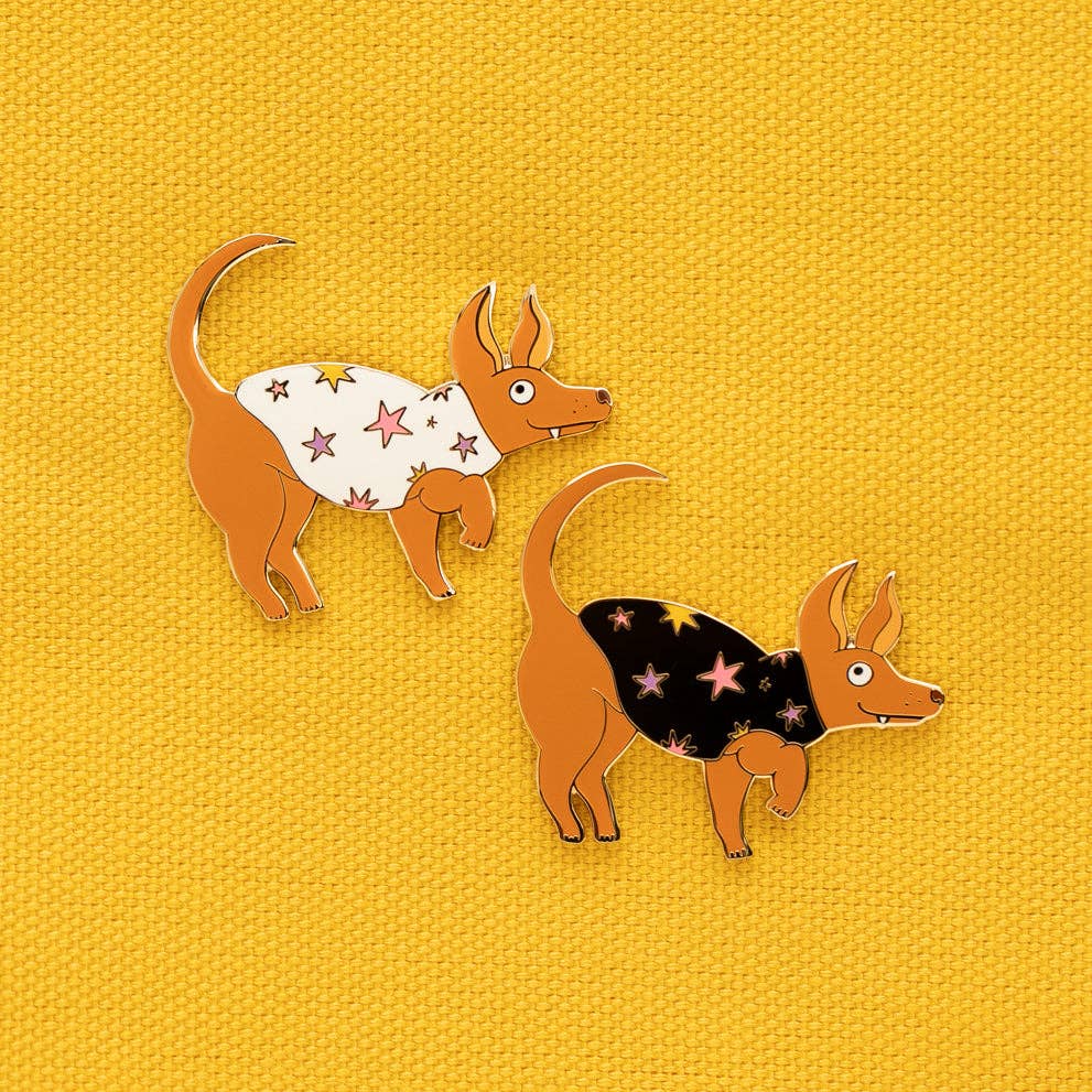 Little Baby Santi in a White Sweater Enamel Pin