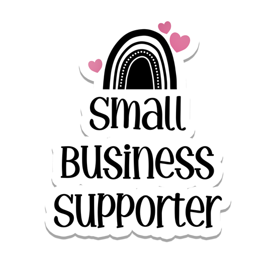 Small Business Supporter Vinyl Sticker