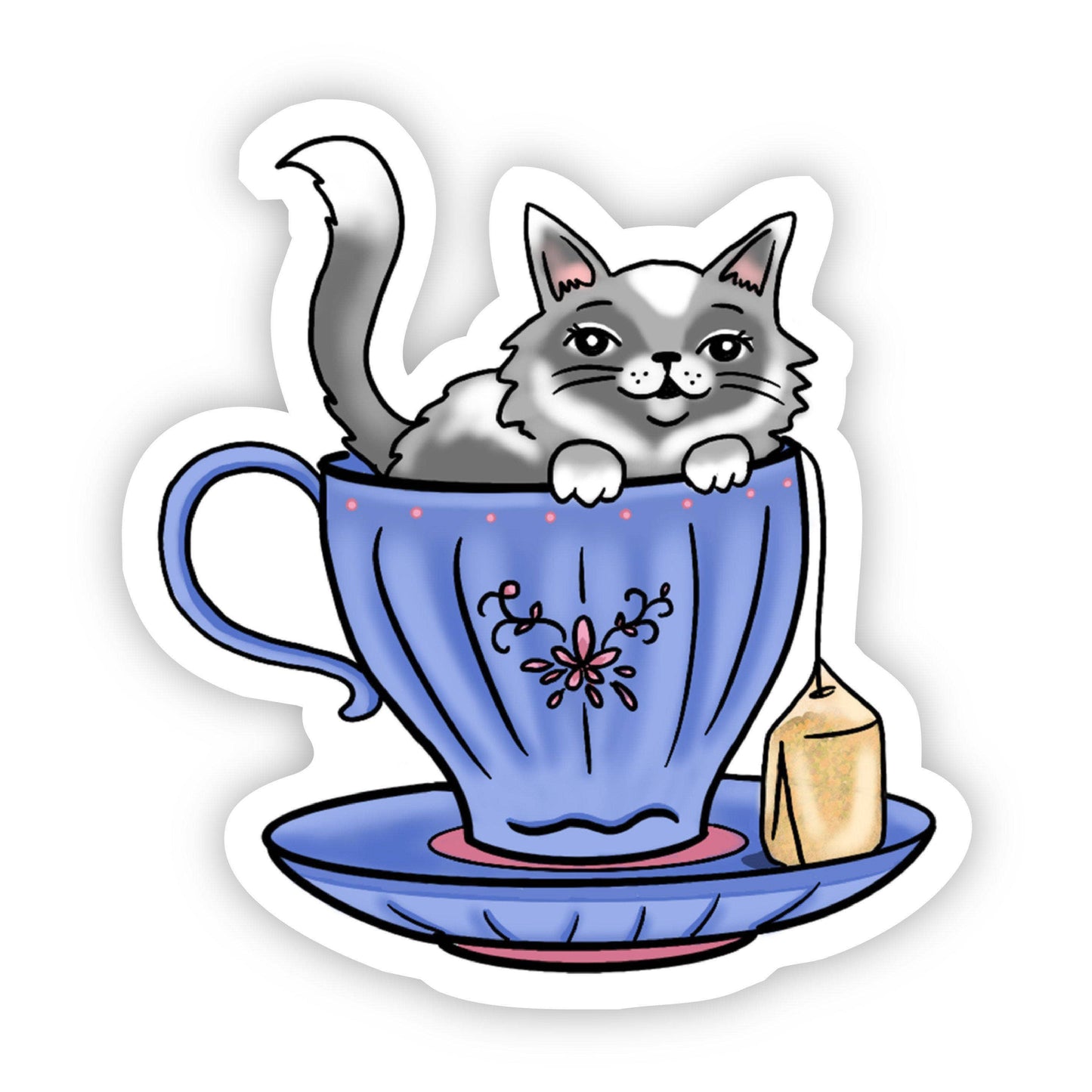Cat Tea Sticker - Arcana