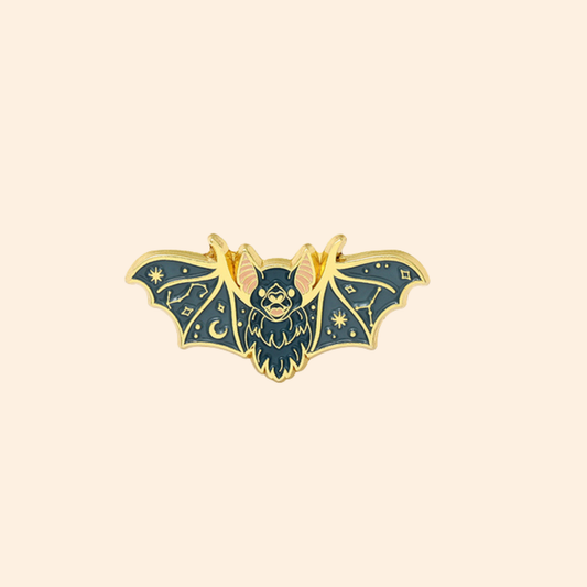 Grey Bat Enamel Pin