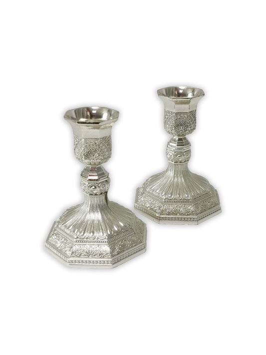 Silver Plated Candlesticks Set