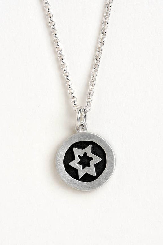 Magen David Vignette Necklace