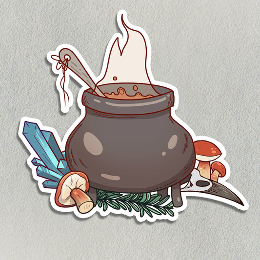 The Witch's Soup Pot Sticker - Arcana