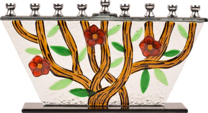 Tree of Life Floral Menorah