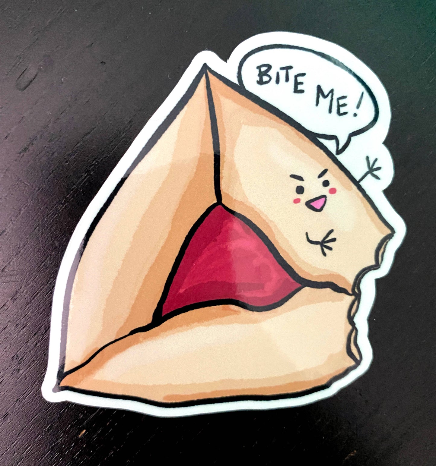 Raspberry Hamentaschen Sticker