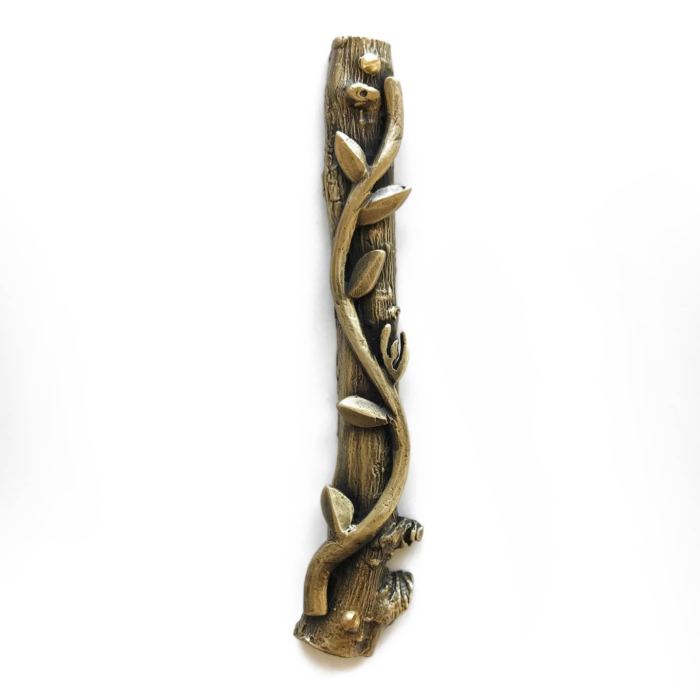 Brass Vine Mezuzah