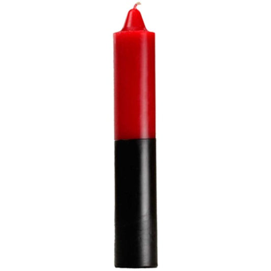 Red and Black Pillar Candle
