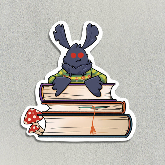 Mothman in the Library Sticker