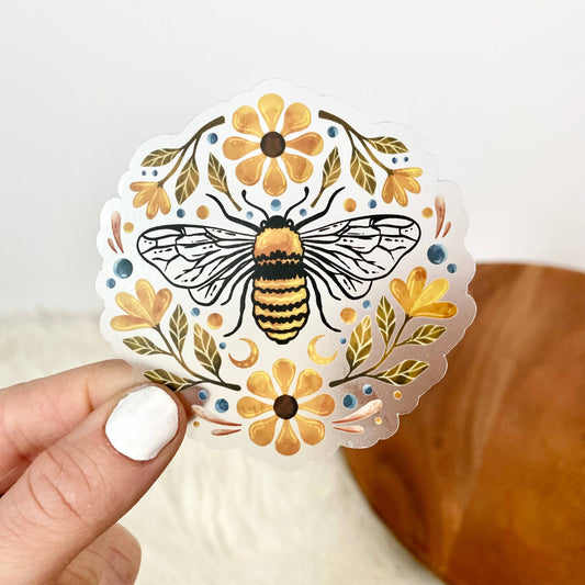 The Bee and the Flowers Sticker - Arcana