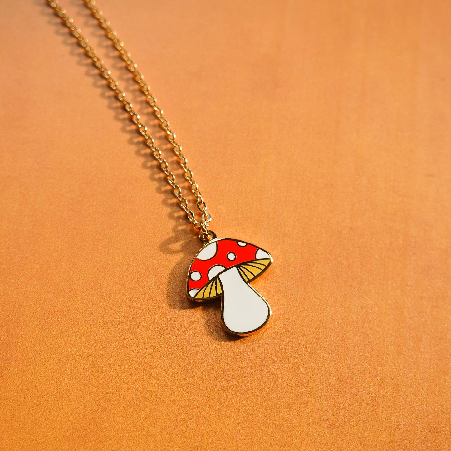 Mini Mushroom Necklace