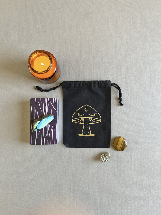 Magic Mushroom Drawstring Pouch