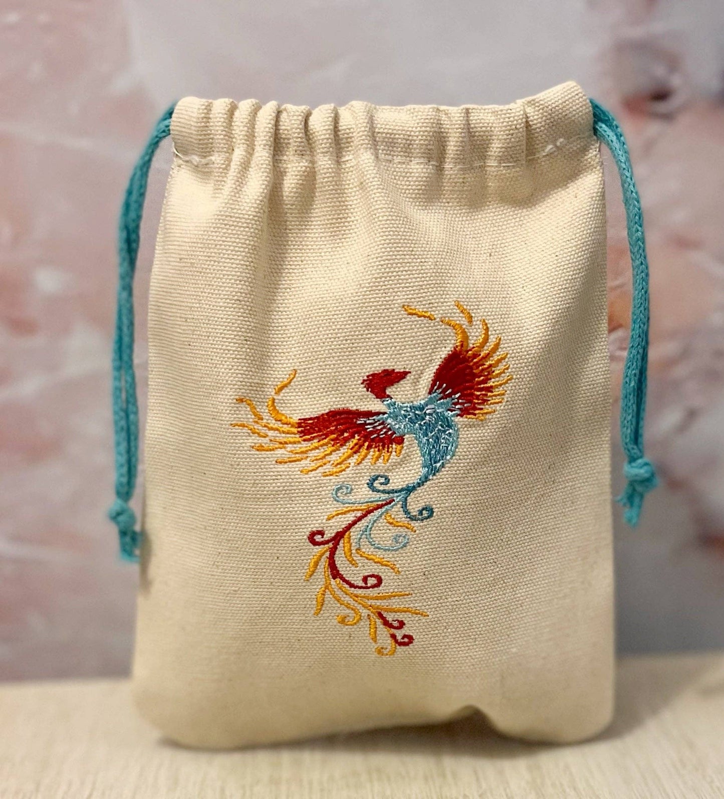 Phoenix Embroidered Pouch