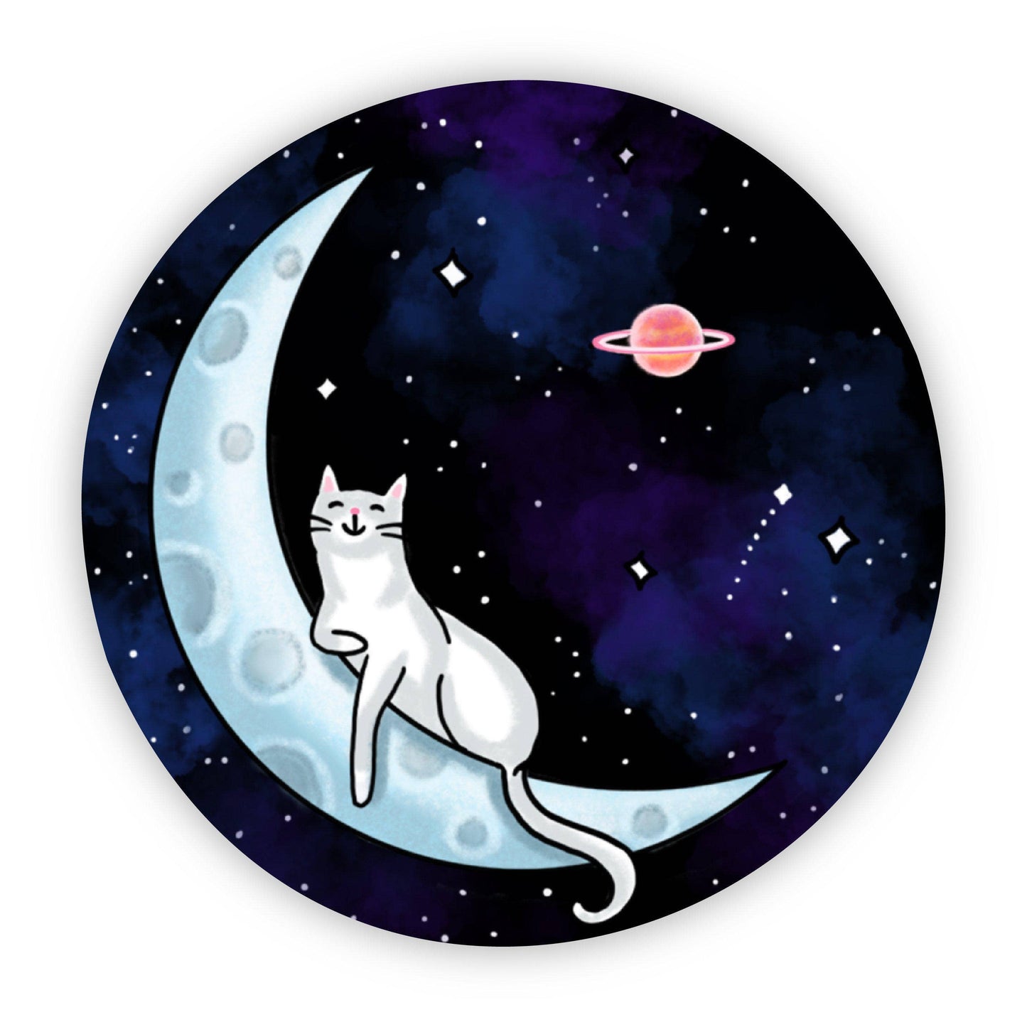 Moon Cat Sticker - Arcana