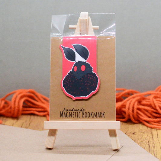 Adorable and Spooky Mothman Magnetic Bookmark - Arcana
