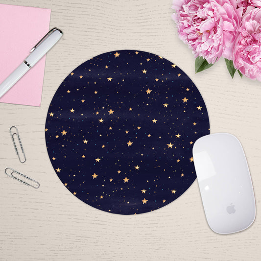 Gold Stars Mouse Pad