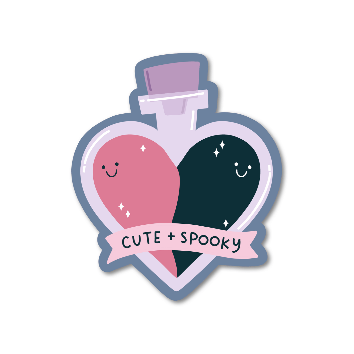 Cute and Spooky Potion Bottle Vinyl Sticker