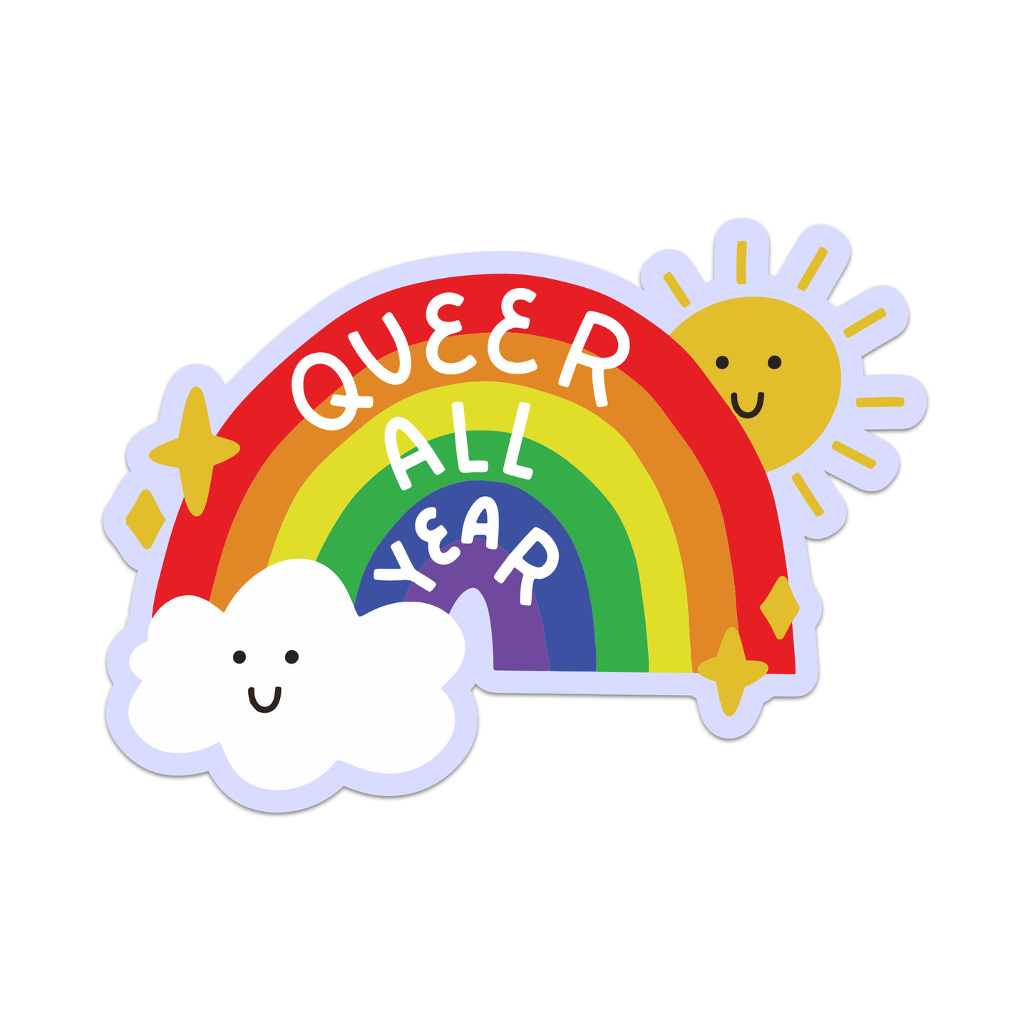 Queer All Year Vinyl Sticker