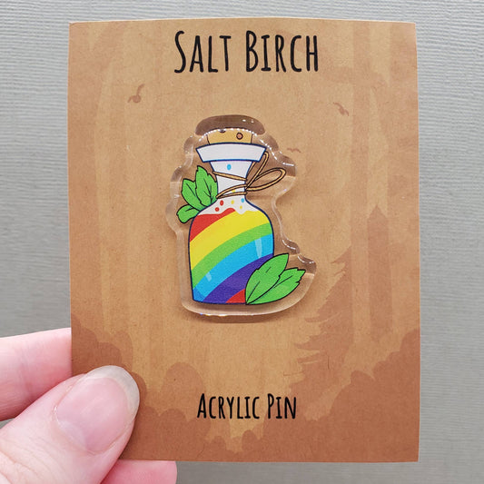 Rainbow Potion Acrylic Pin