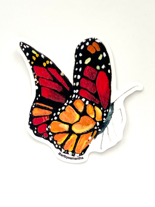 Watercolor Butterfly Vinyl Sticker