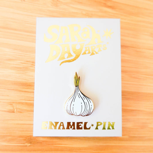 Garlic Enamel Pin