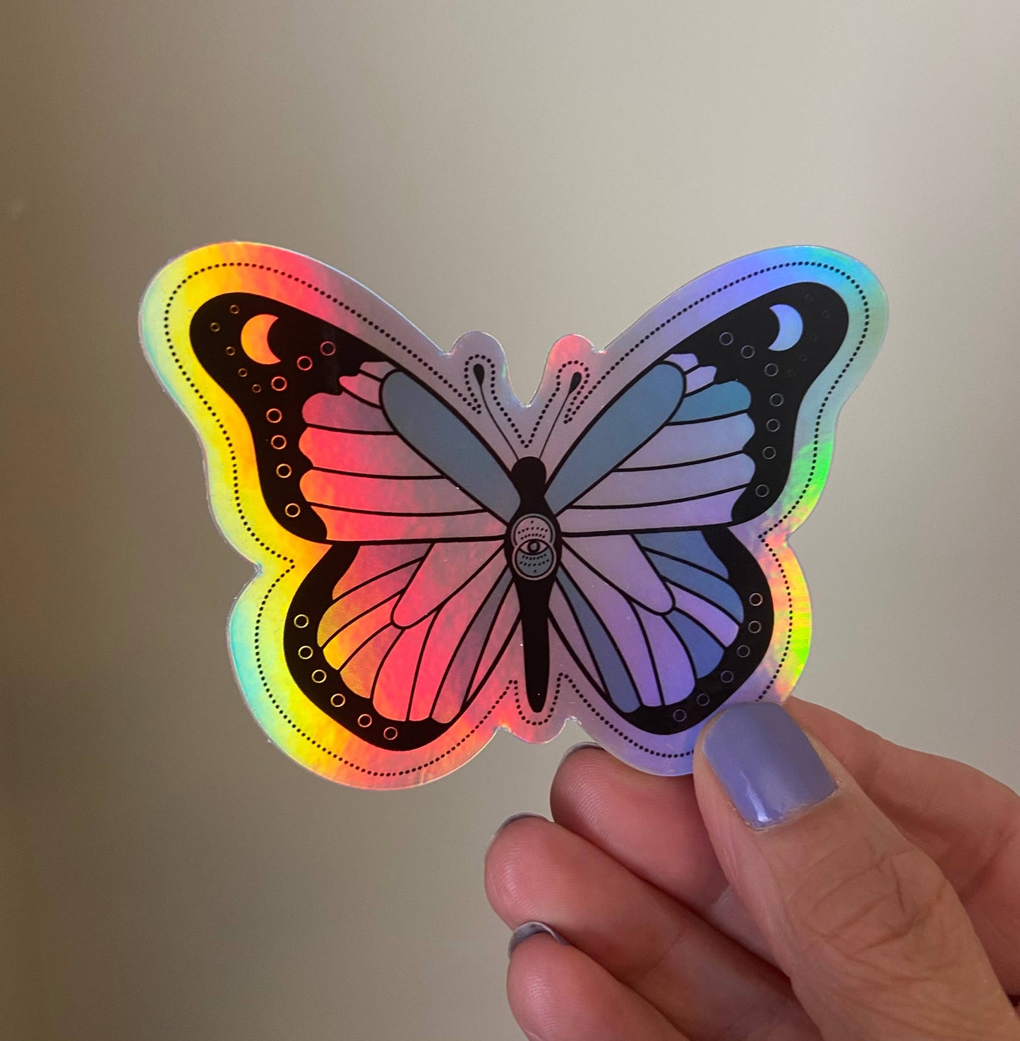 Mystic Butterfly Holographic Sticker - Arcana
