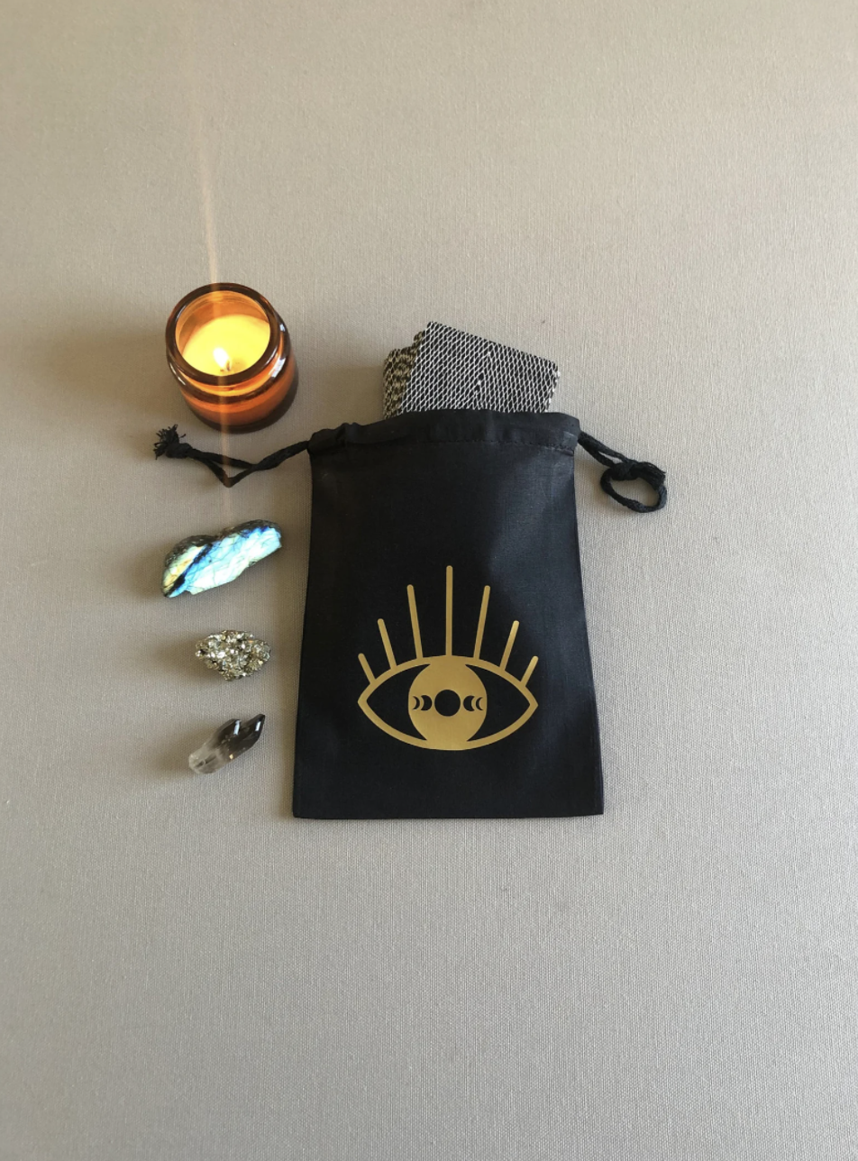 Eye of the Moon Drawstring Pouch