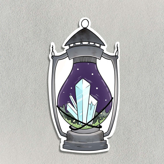 Rustic Crystal Lantern Sticker - Arcana