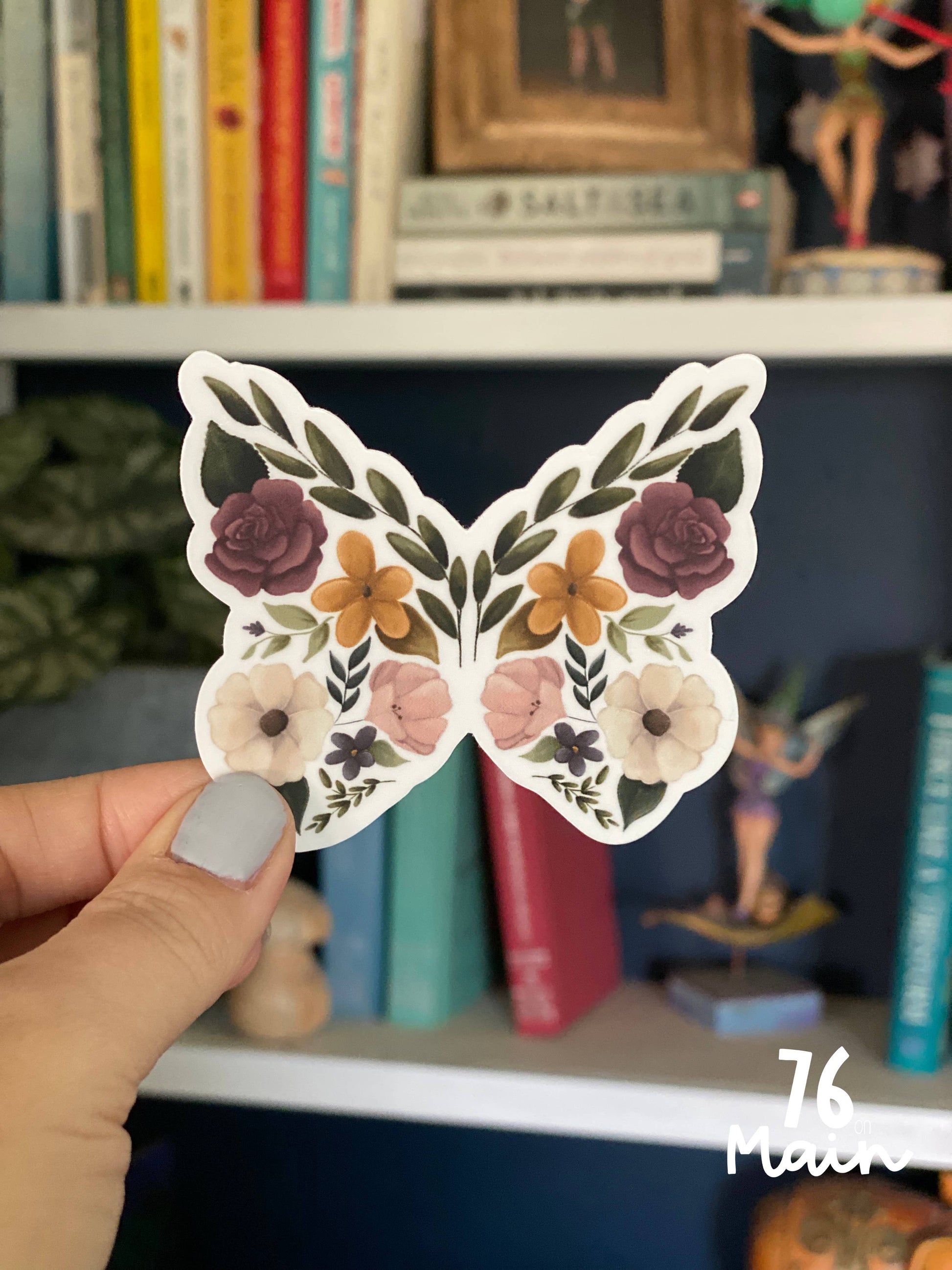 Floral Butterfly Sticker - Arcana