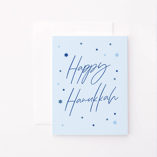 Starry Hanukkah Card