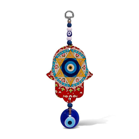 Hamsa with Magen David and Ayin Harah