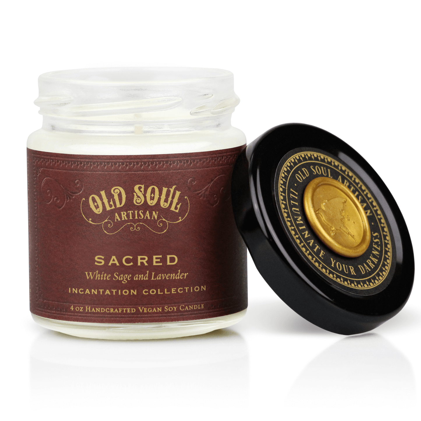Sacred - 4oz Soy Candle - Inspired by Herbal Folklore - Arcana