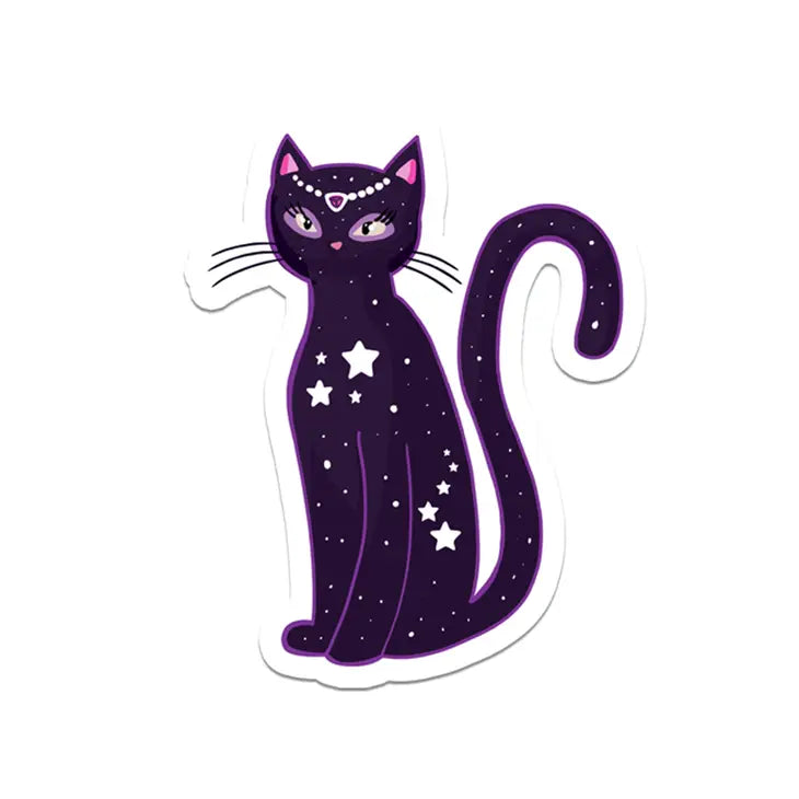 Celestial Star Cat Vinyl Sticker - Arcana