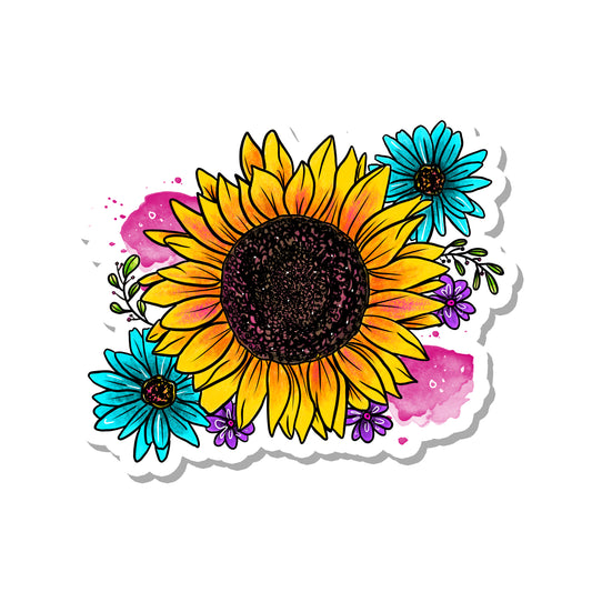 Cottagecore Sunflower Vinyl Sticker