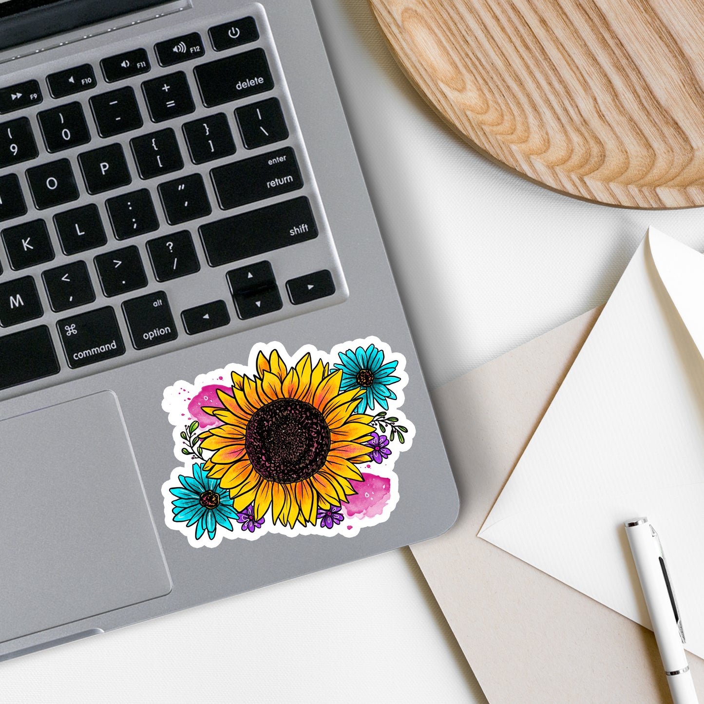 Cottagecore Sunflower Vinyl Sticker