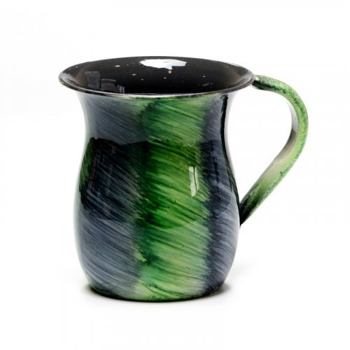 Wash Cup - Blue and Green Design