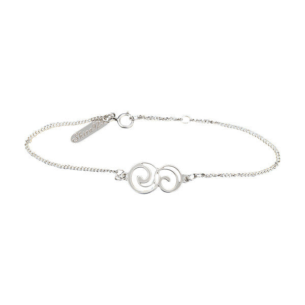 Whimsical Interlocking Swirls Bracelet