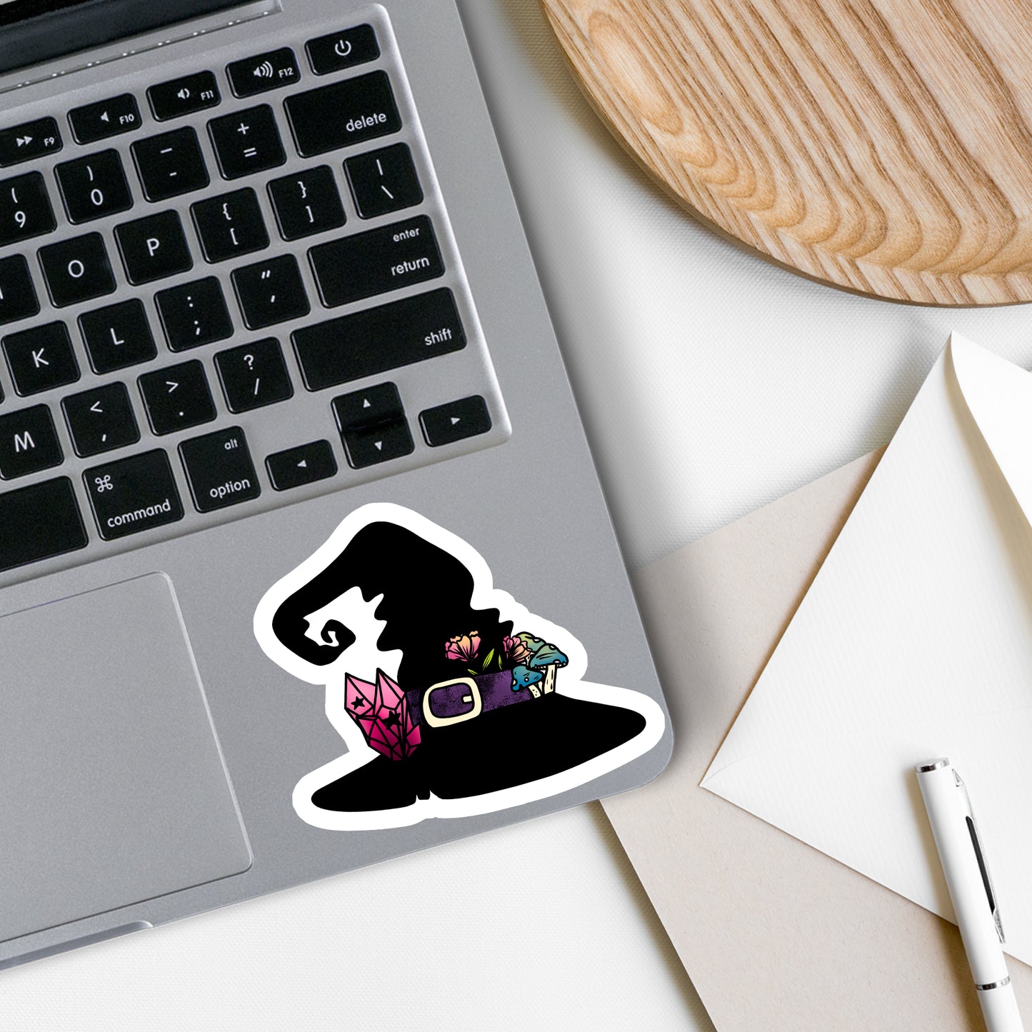 Crooked Witch Hat Vinyl Sticker