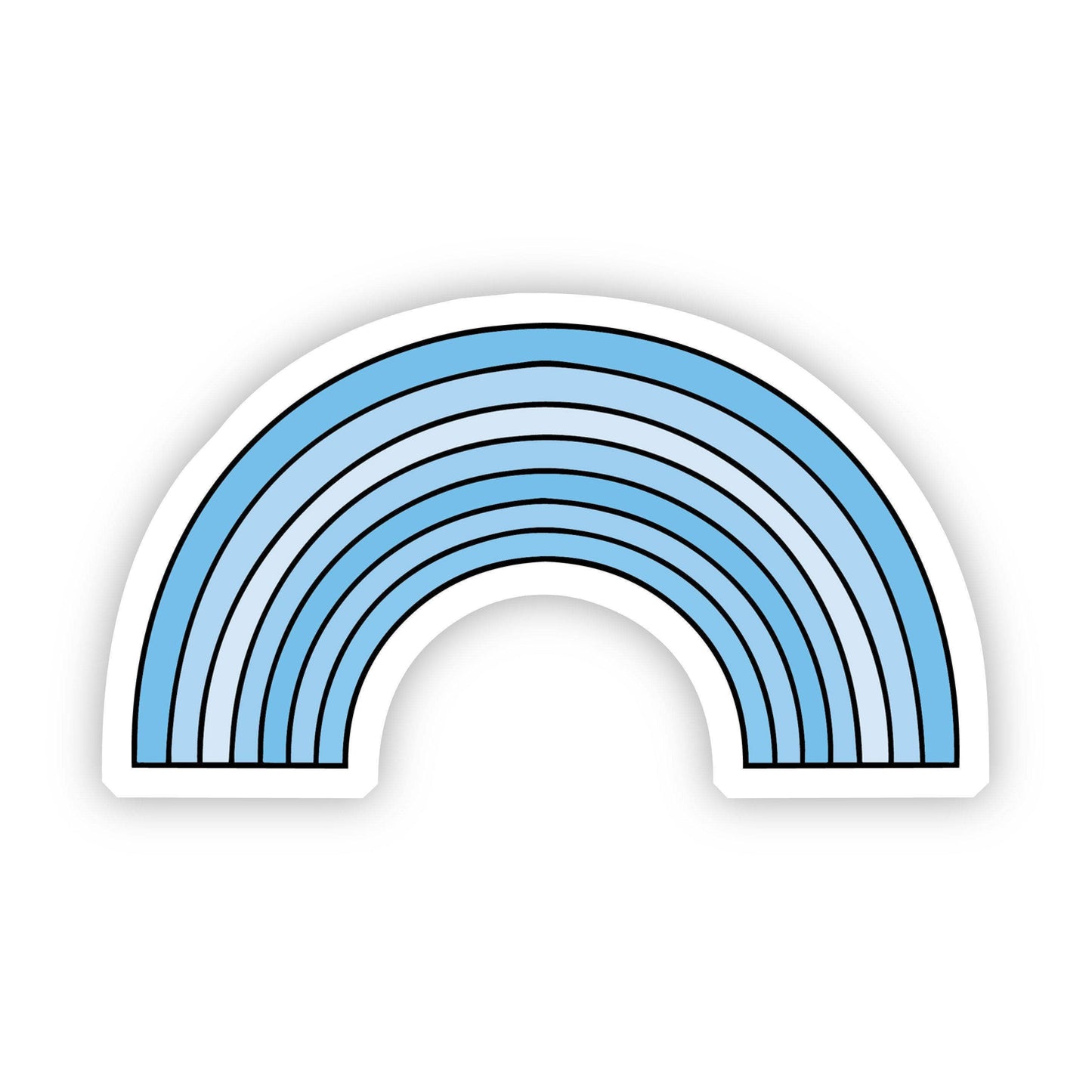 Blue Rainbow Aesthetic Sticker